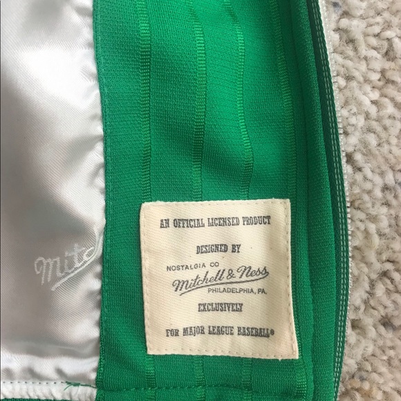Mitchell & Ness Boston Red Sox Green Jacket Rare M - Picture 11 of 16